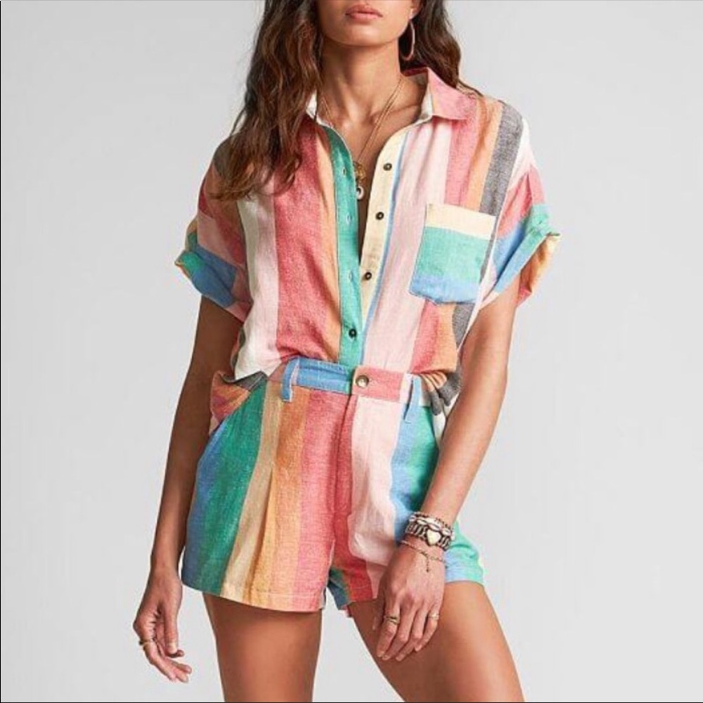 Billabong X Sincerely Jules Set, Shirt and Shorts 🌈